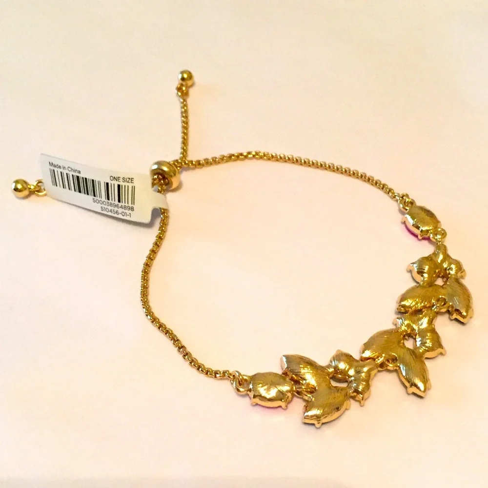 Banana Republic gemstone & gold tone bracelet